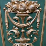 Pair of carved and leaf-gilded wooden panels