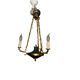 3-branched empire chandelier in bronze