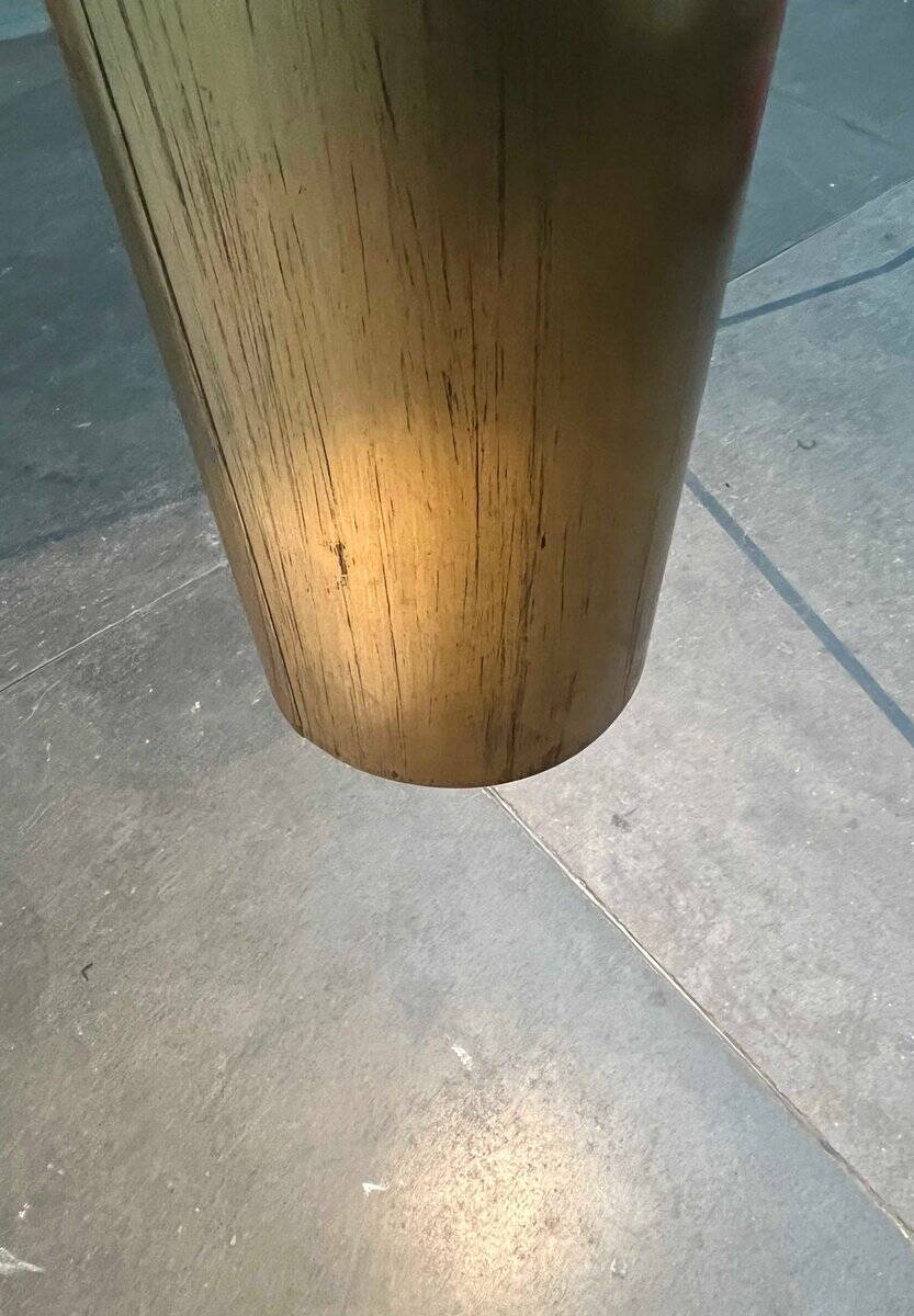 Brass tube pendant lamp in mid-century style, 1960s.