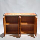 Buffet loupe laiton et chrome 1970