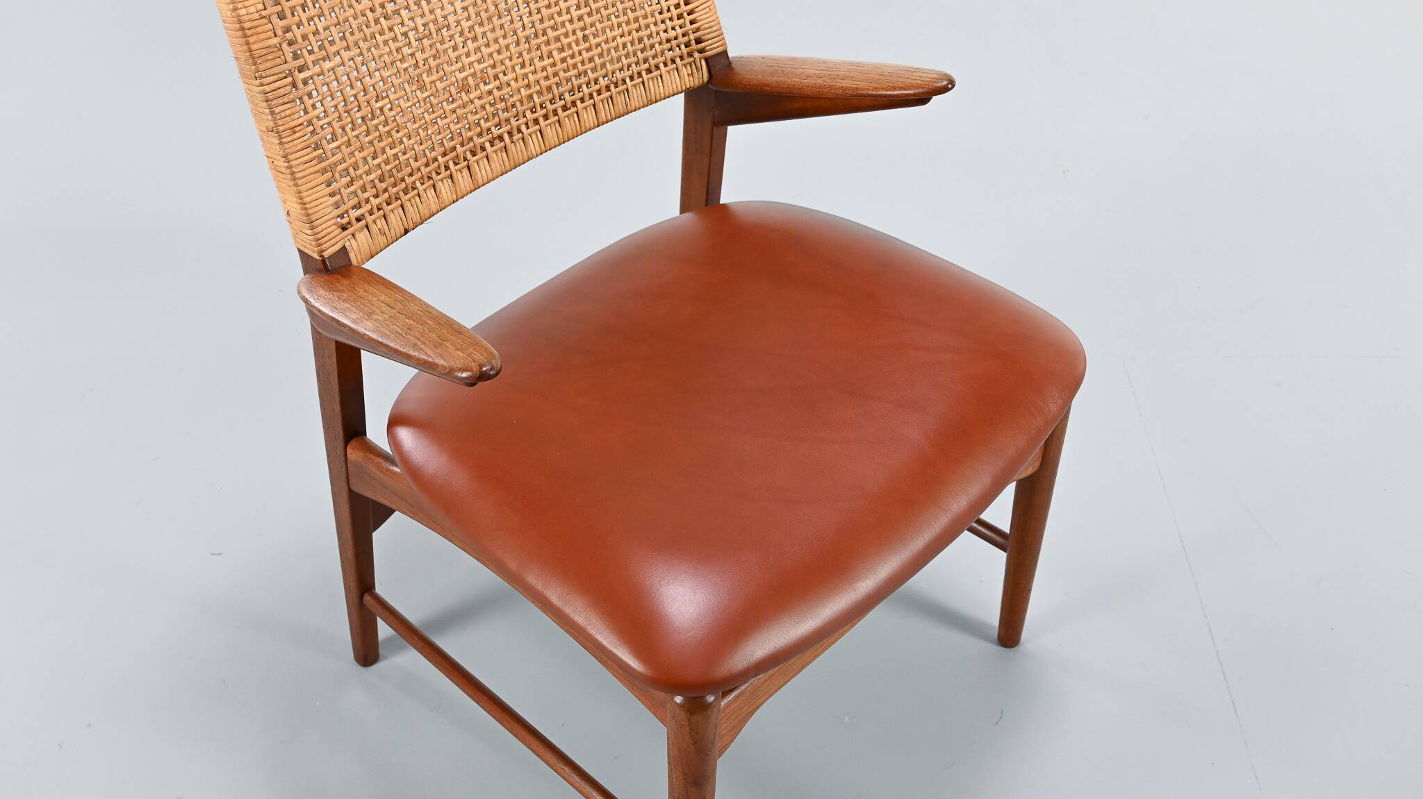 E. Knudsen, armchair model 48 for Jensen & Lykkegaard. Denmark, circa 1950.