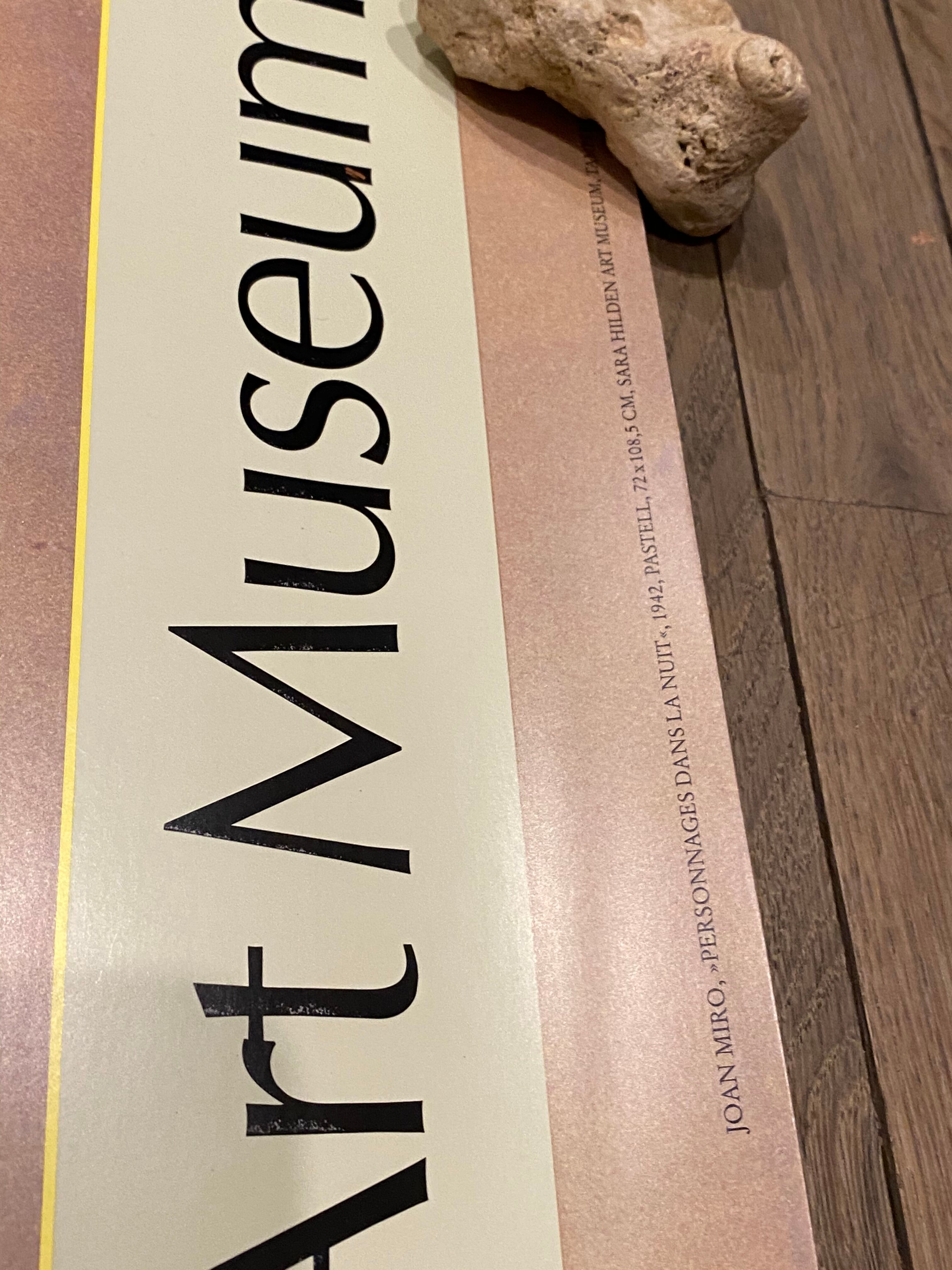 Original Joan Miro exhibition poster