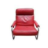 Leather Jan Des Bouvrie armchair, Holland