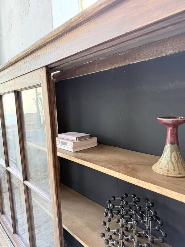 Enfilade meuble de métier XXL portes vitrées