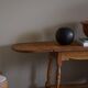 Danish mid-century folding side table in oak, Henning Kjærnulf, 1960s.