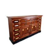 Commode d’apothicaire Art Déco en acajou, 1909