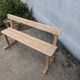 Banc en bois avec dossier