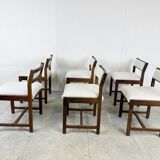 Wenge wooden dining chairs by Spectrum, 1970s