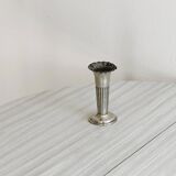 Small vintage soliflore in patinated light metal