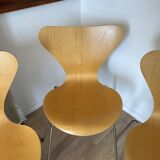 Set of 4 Serie 7 chairs (3107) by Arne Jacobsen / Fritz Hansen