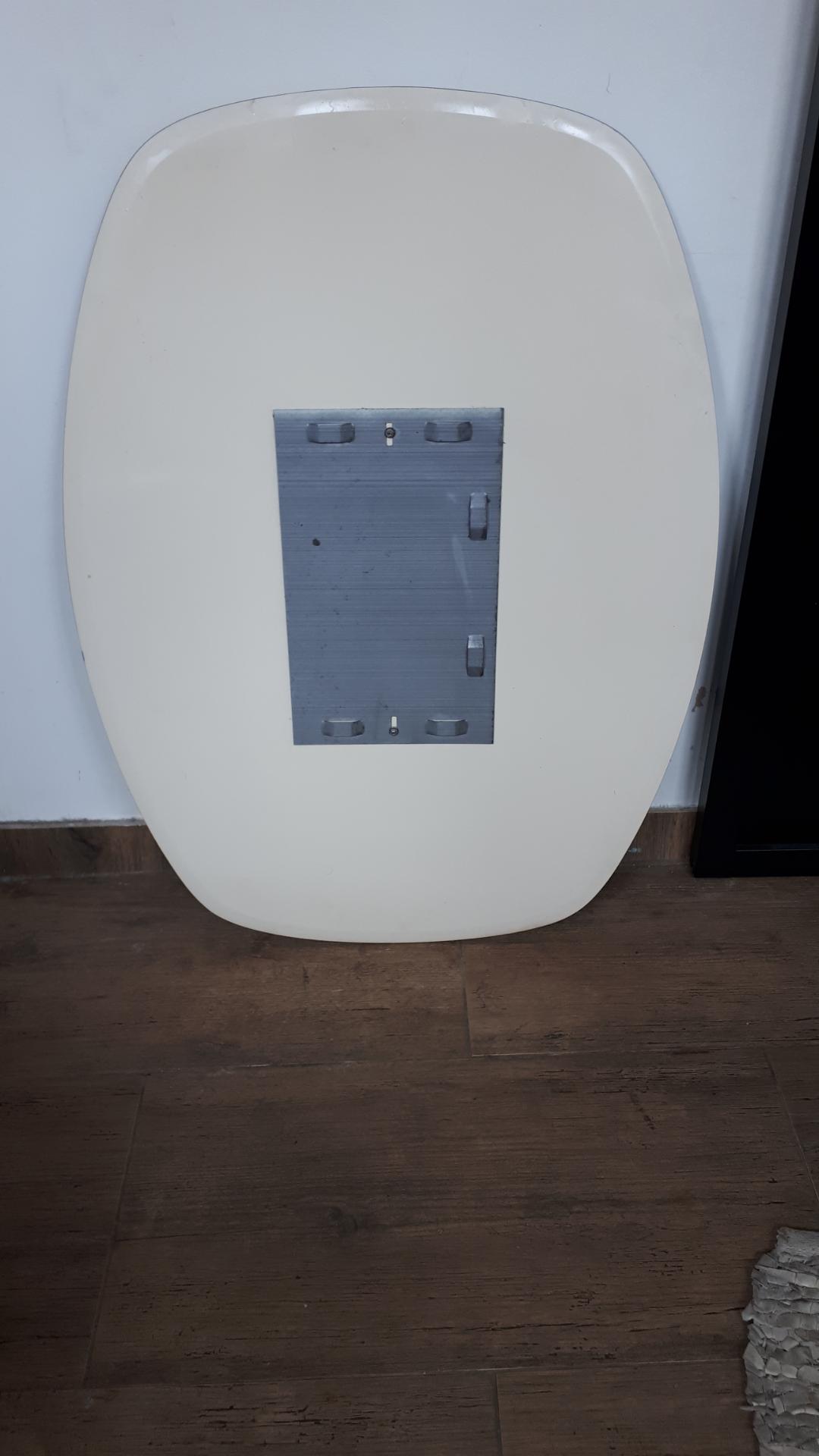 Miroir sur plaque de verre bleu 60×80 cm
