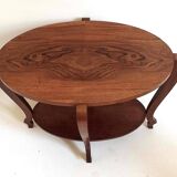 Art Deco oval pedestal table Width 80 cm
