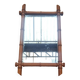 Bamboo turned wooden mirror