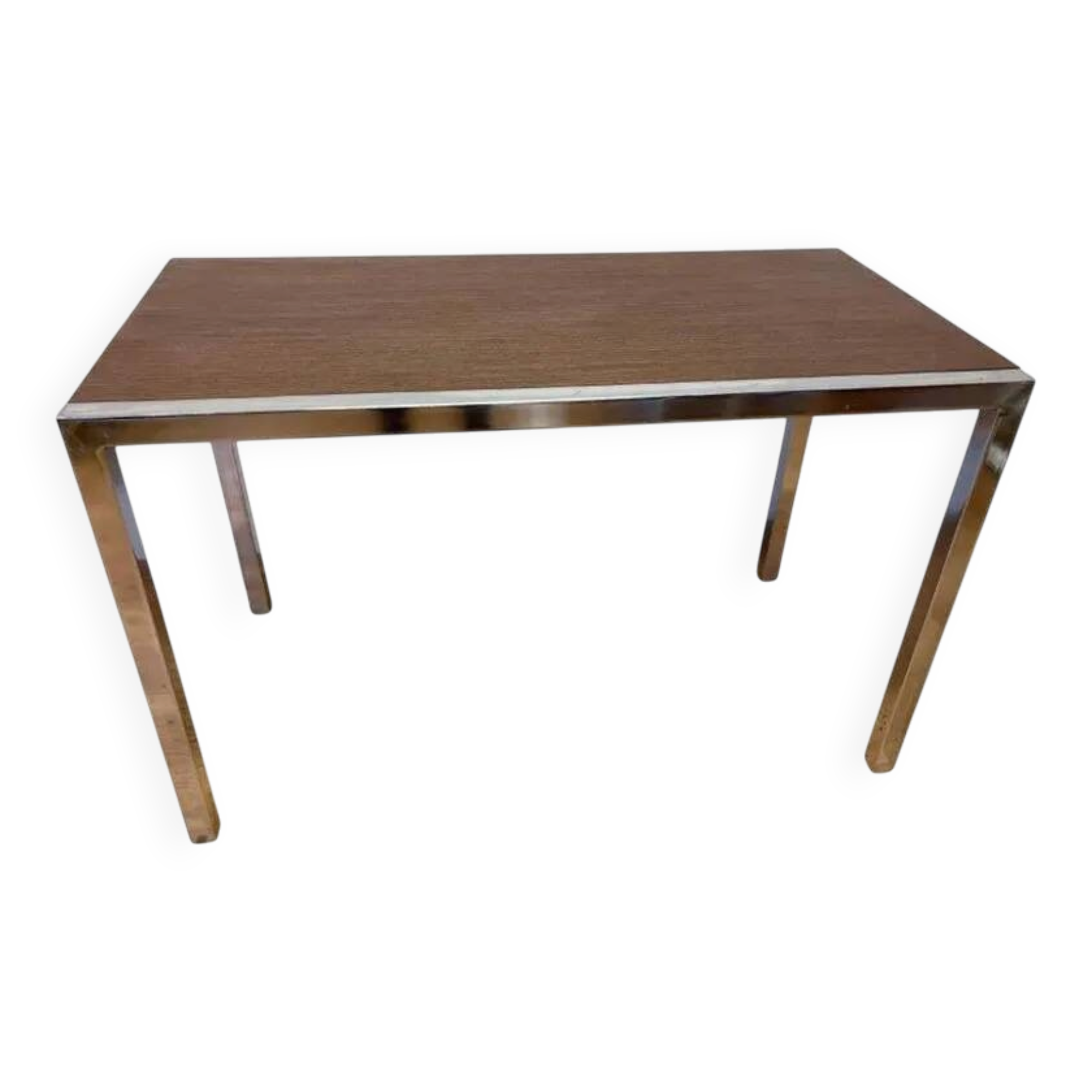 Design Wenge wood and chrome Dining/Office Table by Ladislav Vrátník, 1970s