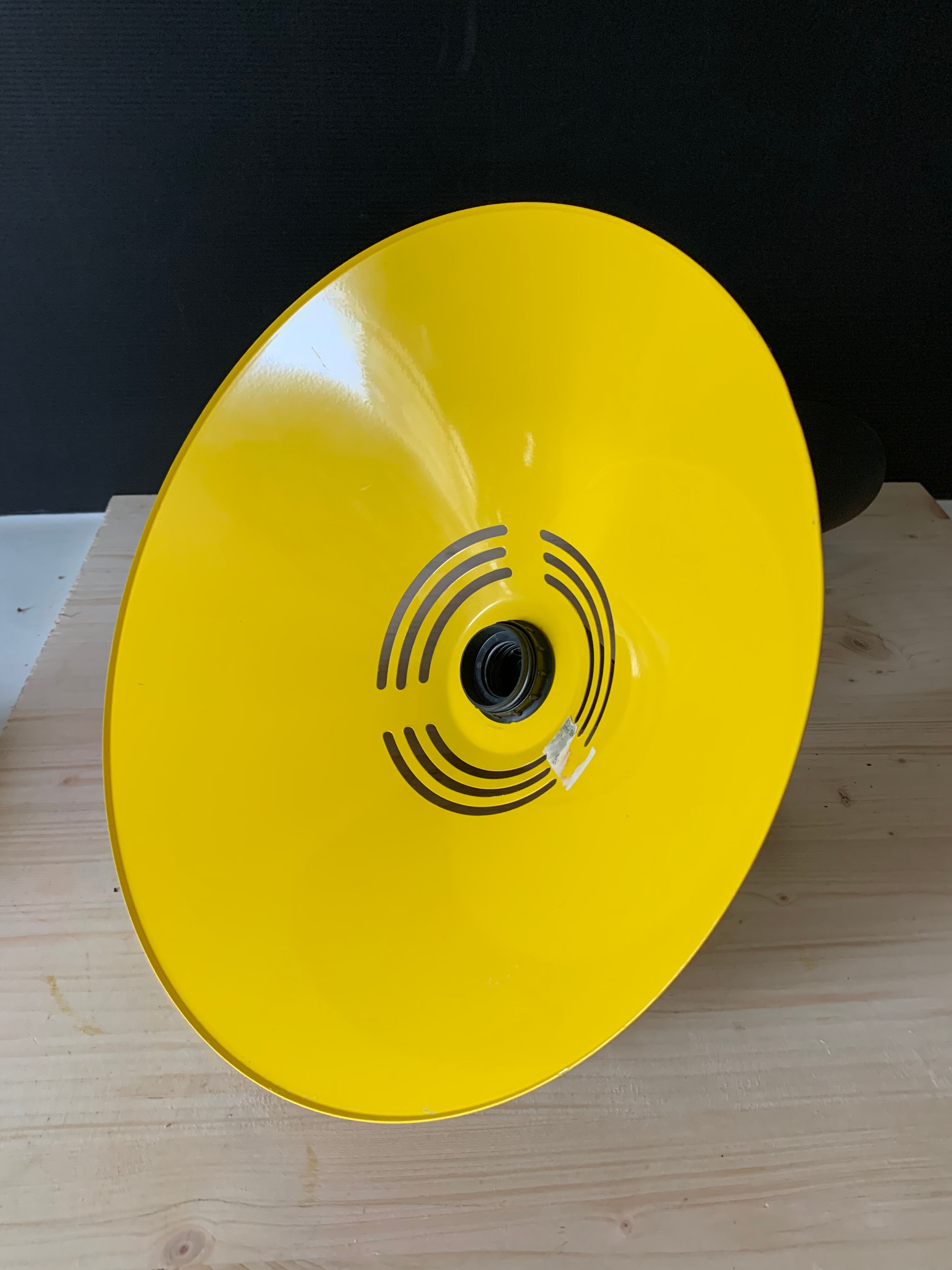 Vintage yellow pendant lamp