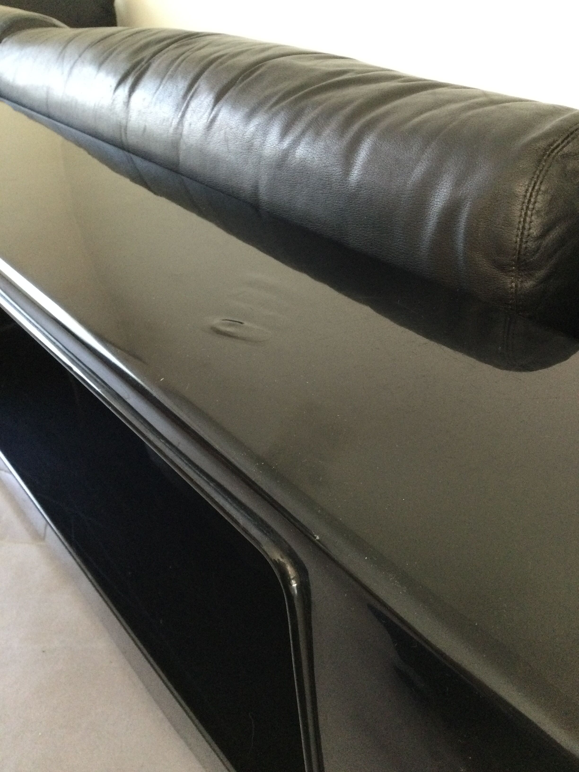 Cini Boeri - Sofa Gradual Lounge Black Leather Knoll/Gavina