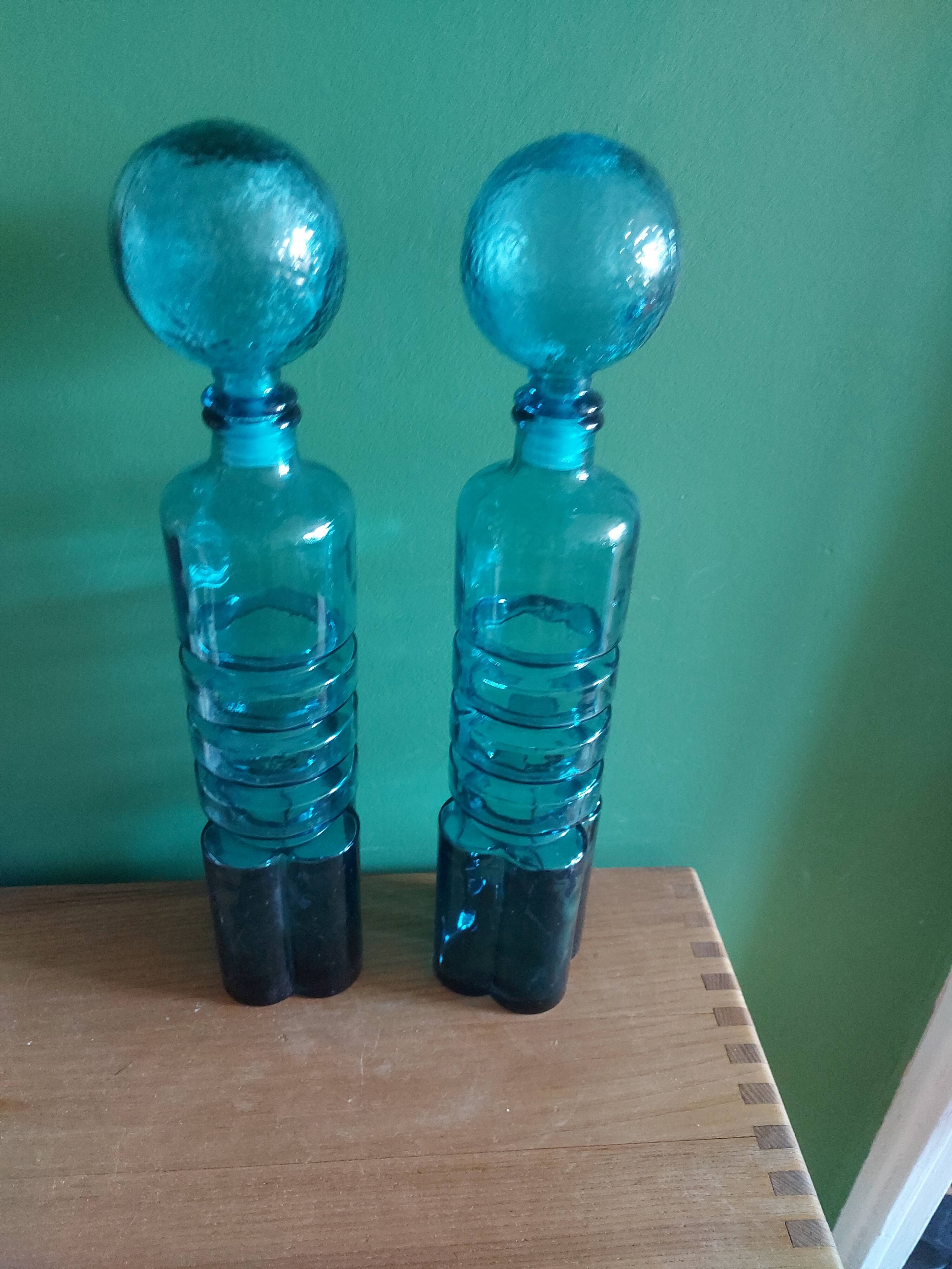 Pair of vintage 70's bottles