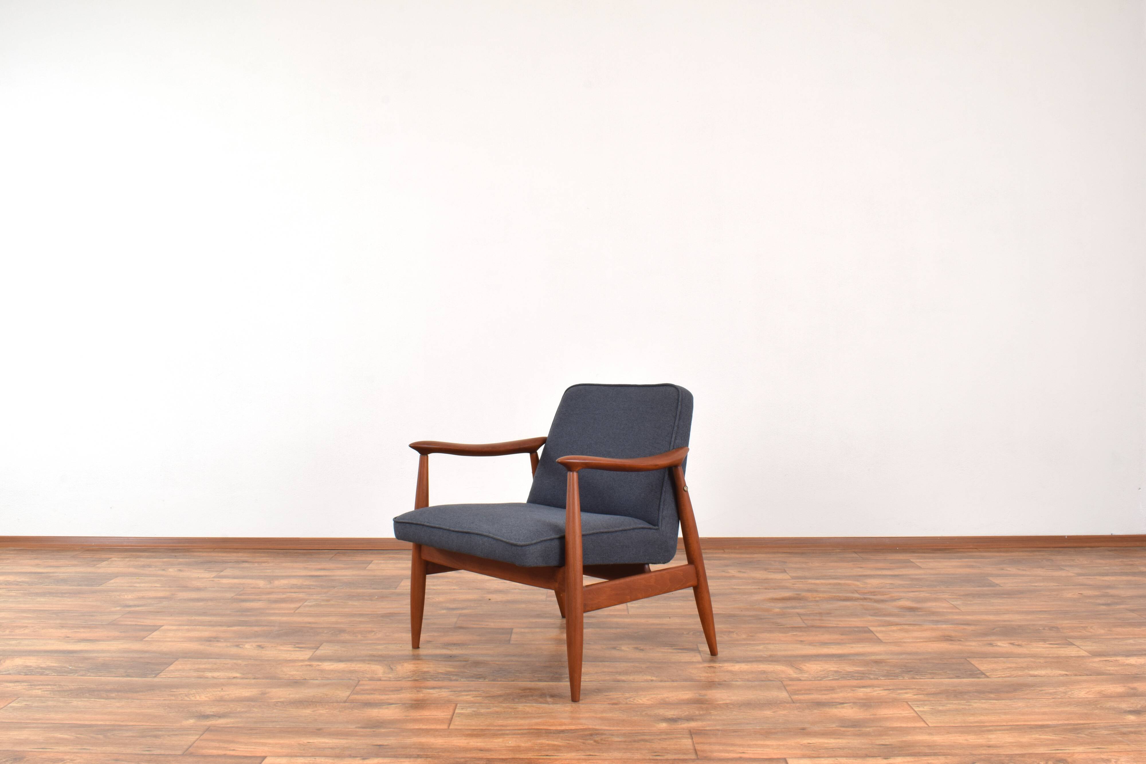 Mid-Century Polish Lounge Chair by Juliusz Kędziorek, 1960s.