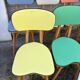 (lot) 14 Heart Compass Multicoloured Chairs