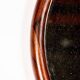 Large round Danish rosewood mirror by Vildbjerg Mobelfabrik 1960.
