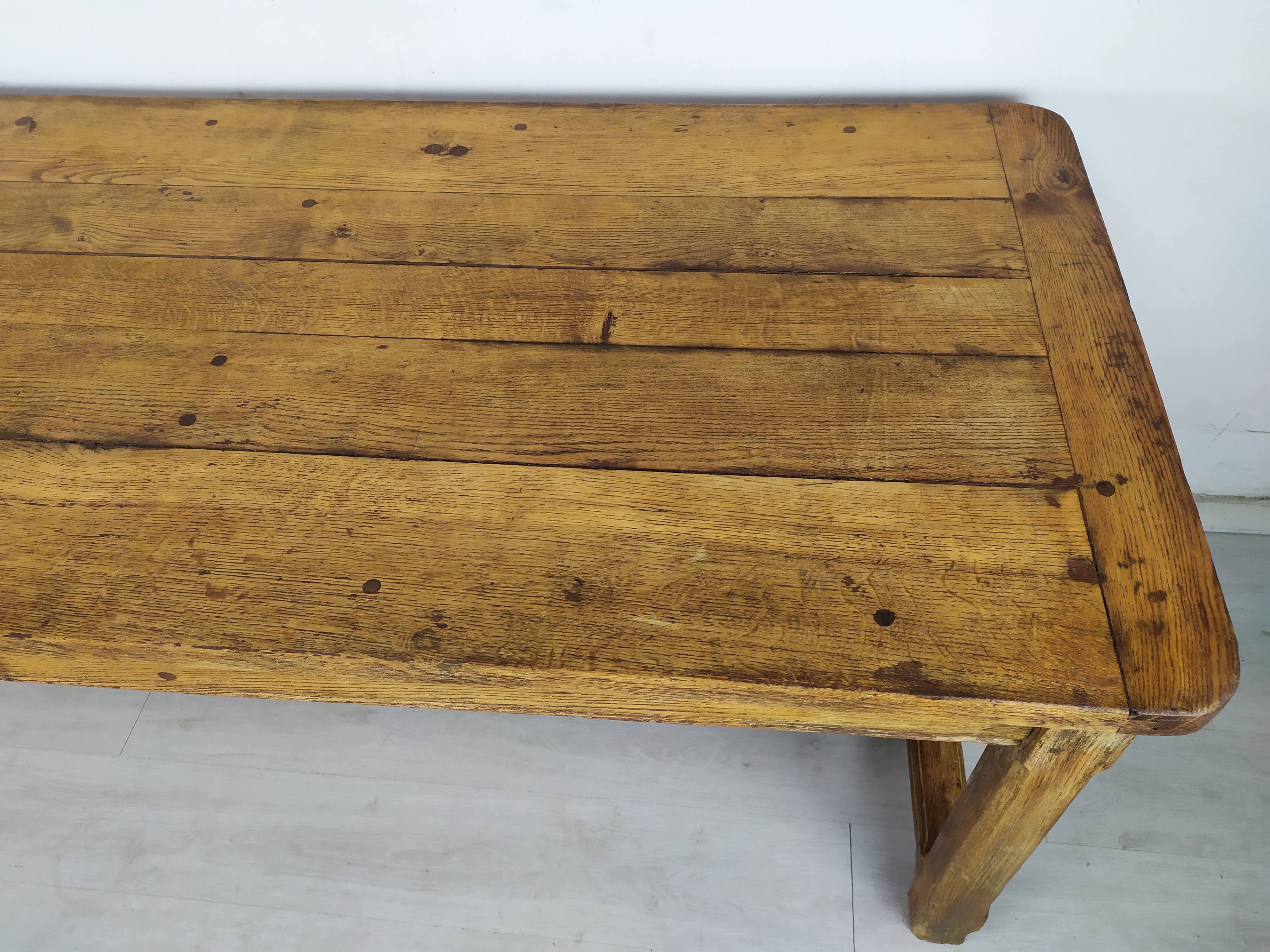 Oak farmhouse table