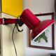 Red lamp with vice, ART, 1980s