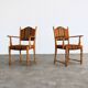 Brutalist dining chairs | vintage chairs | danish