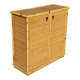 Two-door rattan sideboard by Dal Vera 1970