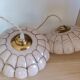 Art Deco pink glass suspensions from Clichy