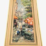 Ancien tableau peinture Huile Paris Montmartre signé André Michel 70's