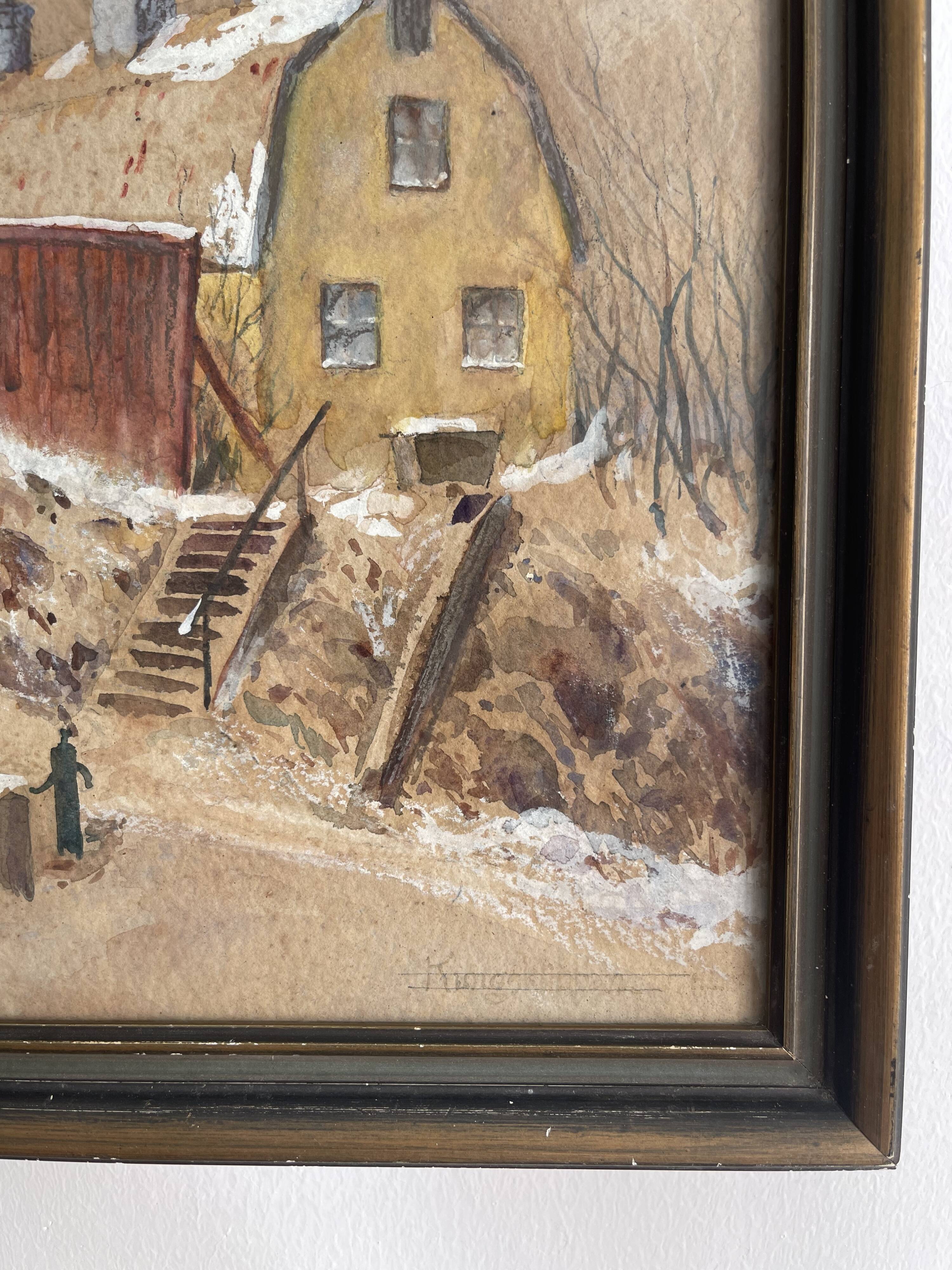 Swedish Painting  “Kungsklippan, 1932