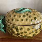 Mini soupière  ananas en barbotine