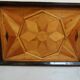 Antique wooden tray with inlay