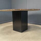 Table ronde en granit vintage, années 1970