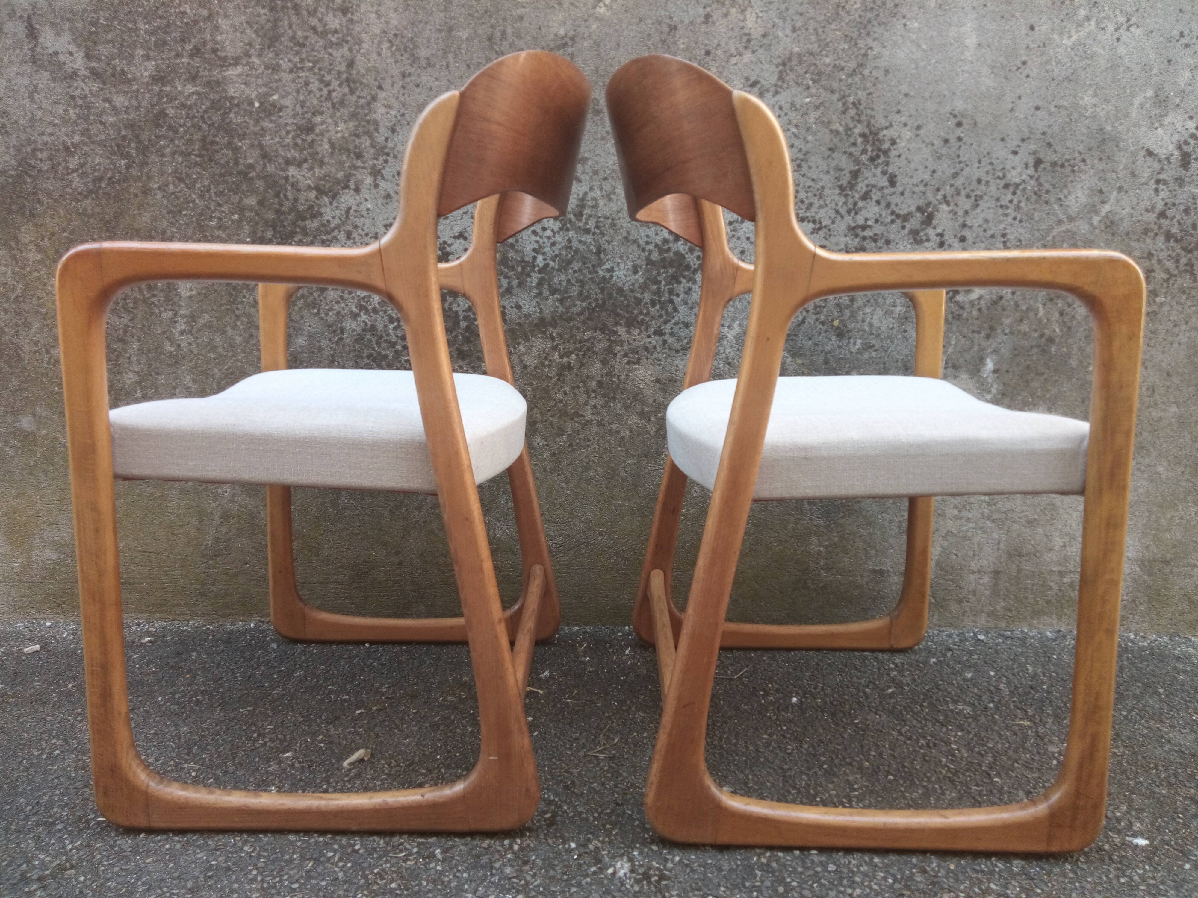 Pair of Baumann armchairs 1960
