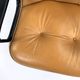 Office chair on camel leather wheels by Charles Pollock for Knoll, 1970
