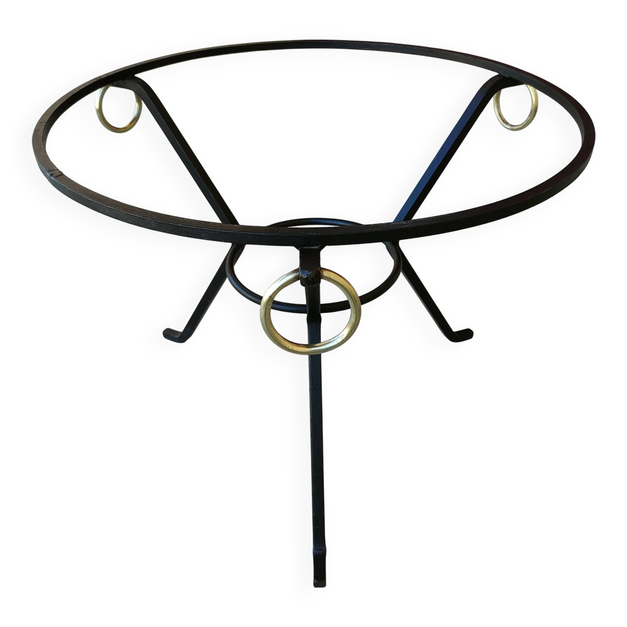 20th century wrought iron coffee table