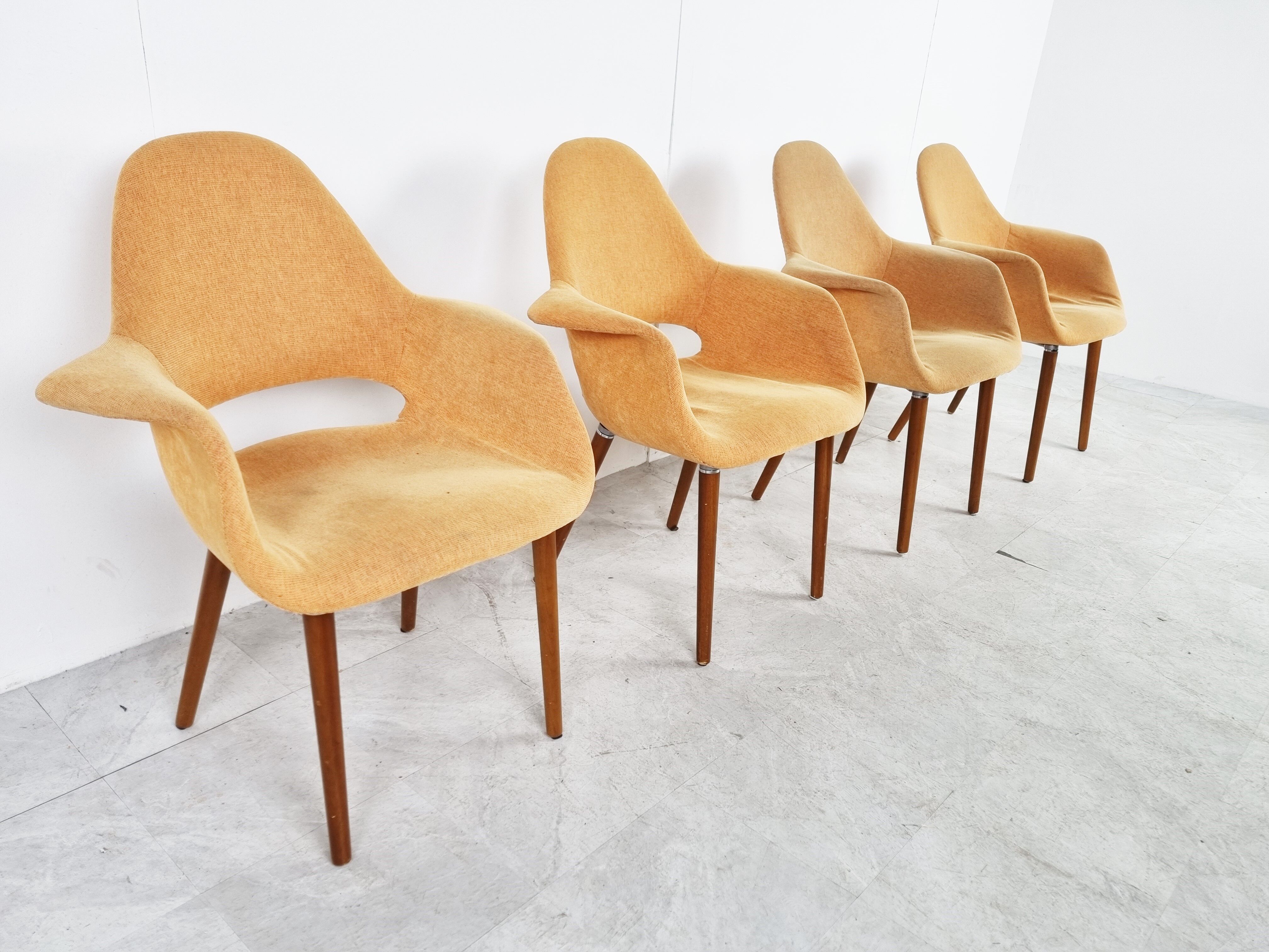 Vintage organic armchairs, 1970s
