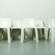 Ensemble de 6 chaises de salle à manger OZOO 700 en fibre de verre par Marc Berthier pour Roche Bobois, années 1970