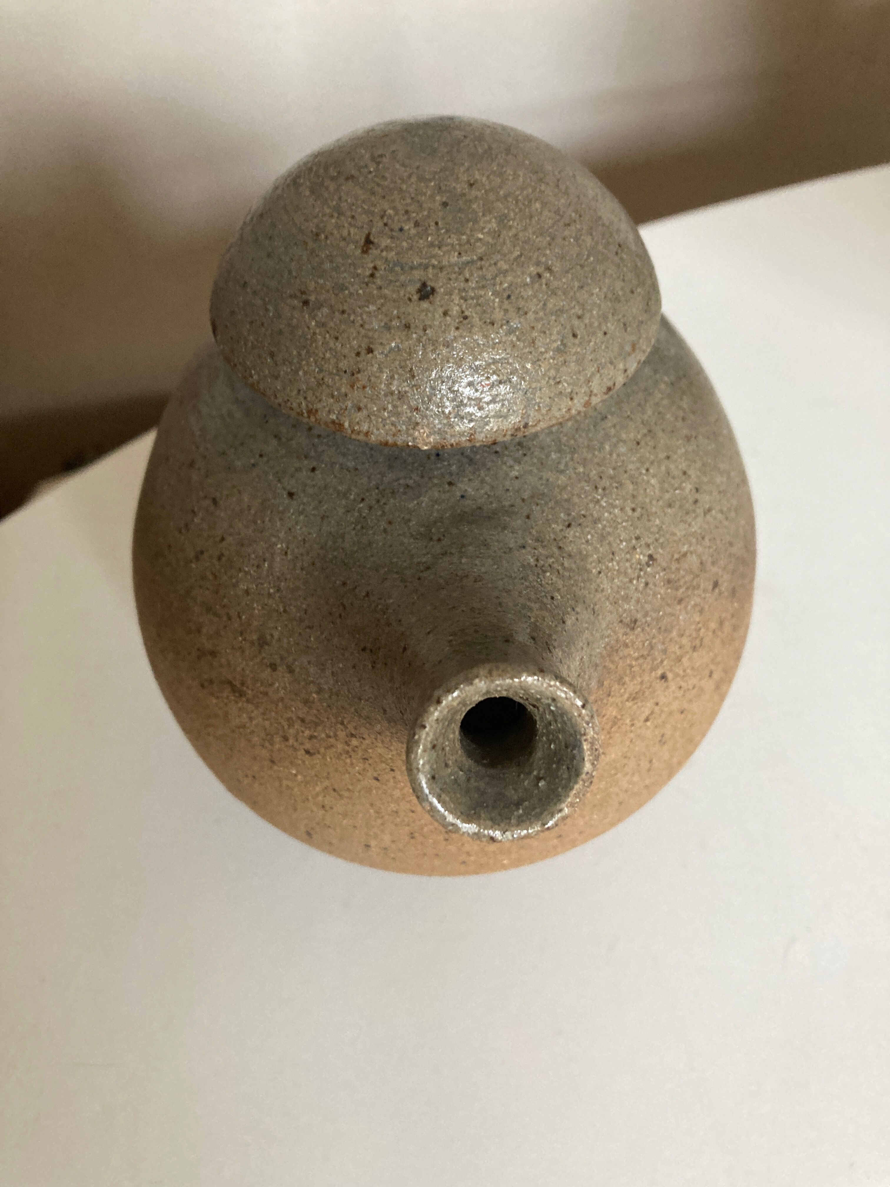 Modernist potter's sandstone teapot 1960