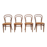 Ensemble de 4 chaises n ° 214 R par Michael Thonet pour Thonet, années 1970