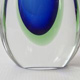 Vintage Murano glass vase Sommerso 1960