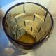 Vase from the 30s/40s with tiered smoked glass, beautiful strusturation and light catchment