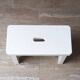 bench rests white wooden feet, 50s