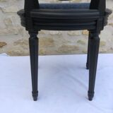 Chair wood medallion canned back