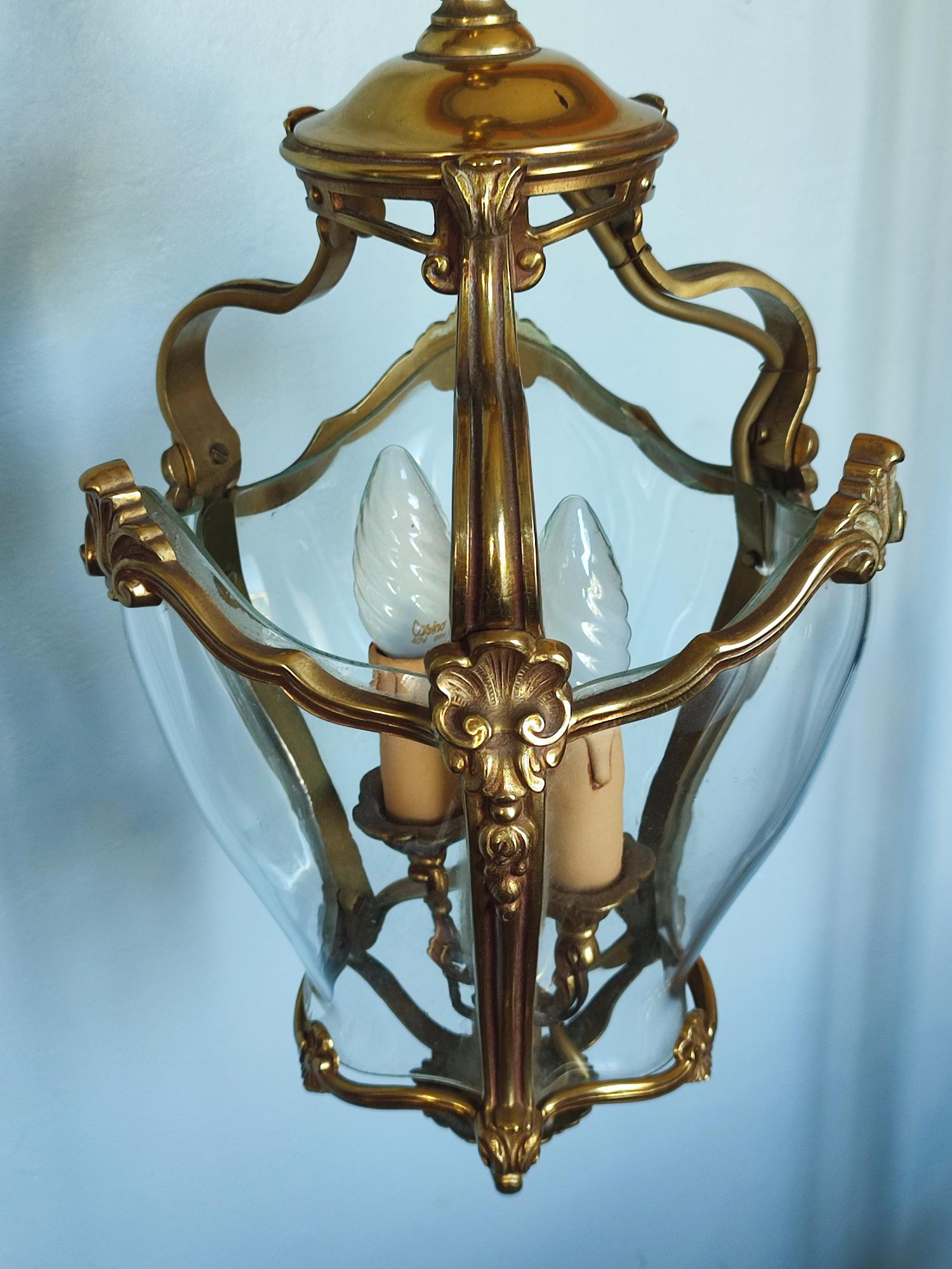 Suspension en bronze vintage