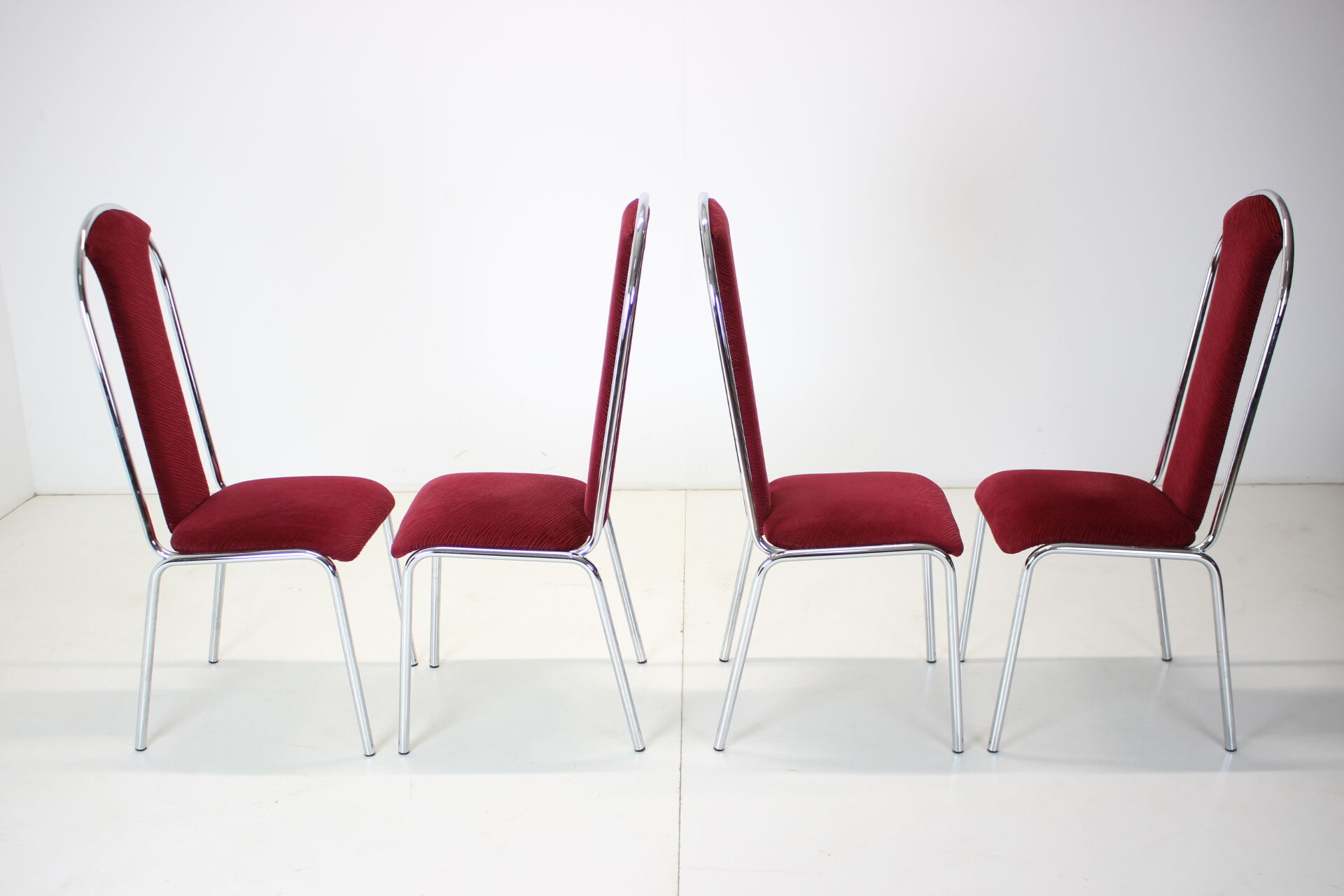 Set of four dining chairs, czechoslovakia,1980s kovobel