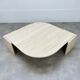 Travertine eye coffee table Roche Bobois