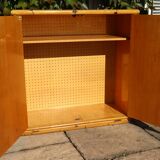 Two-door rattan sideboard by Dal Vera 1970