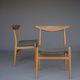 Chaises W2 en chêne de Hans J. Wegner pour C.M. Madsen, années 1960. Lot de 2.